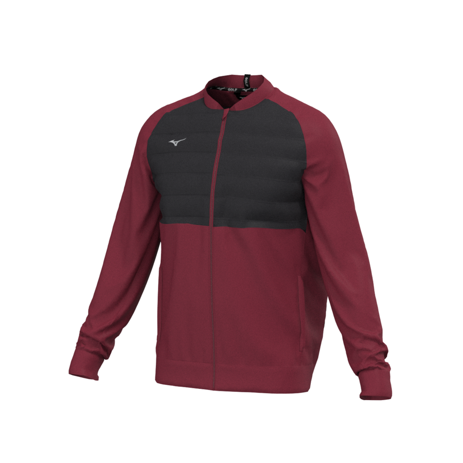 Mizuno Mizuno Hybrid Bomber Jacket Burgundy